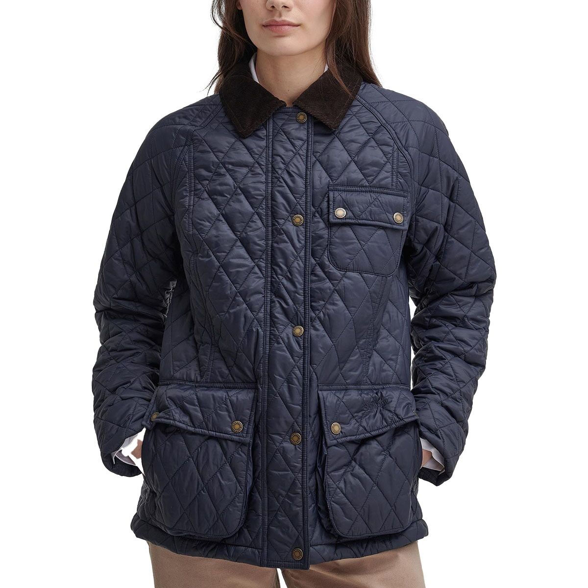 Image of Barbour Starling Quilt Jacket - Women's Navy/Classic, US 10/UK 14