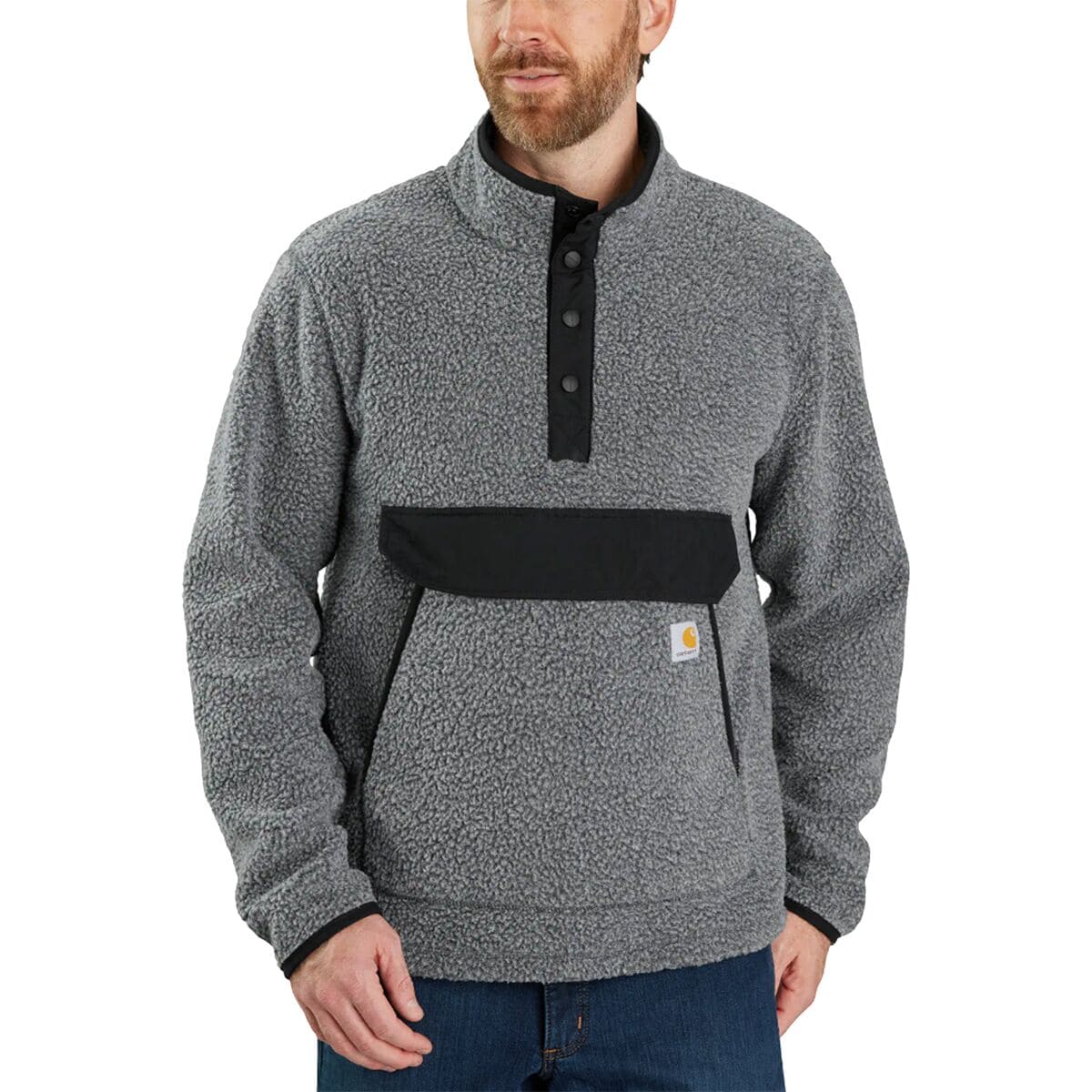 Carhartt Relaxed Fit Fleece Snap Front Jacket - Men's - Clothing