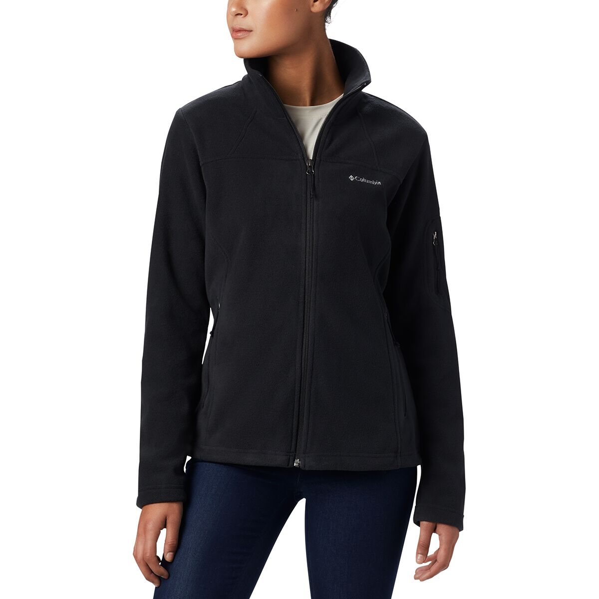 Image of Columbia Fast Trek II Fleece Jacket - Women's Black, L