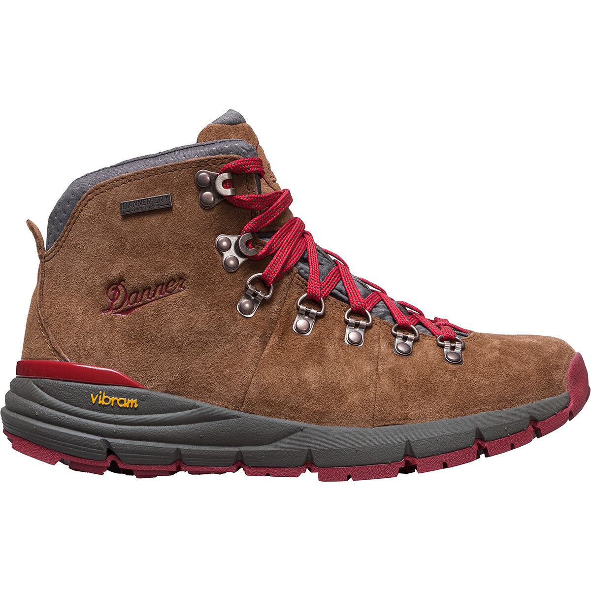 Image of Danner Mountain 600 Hiking Boot - Women's Brown/Red, 9.0