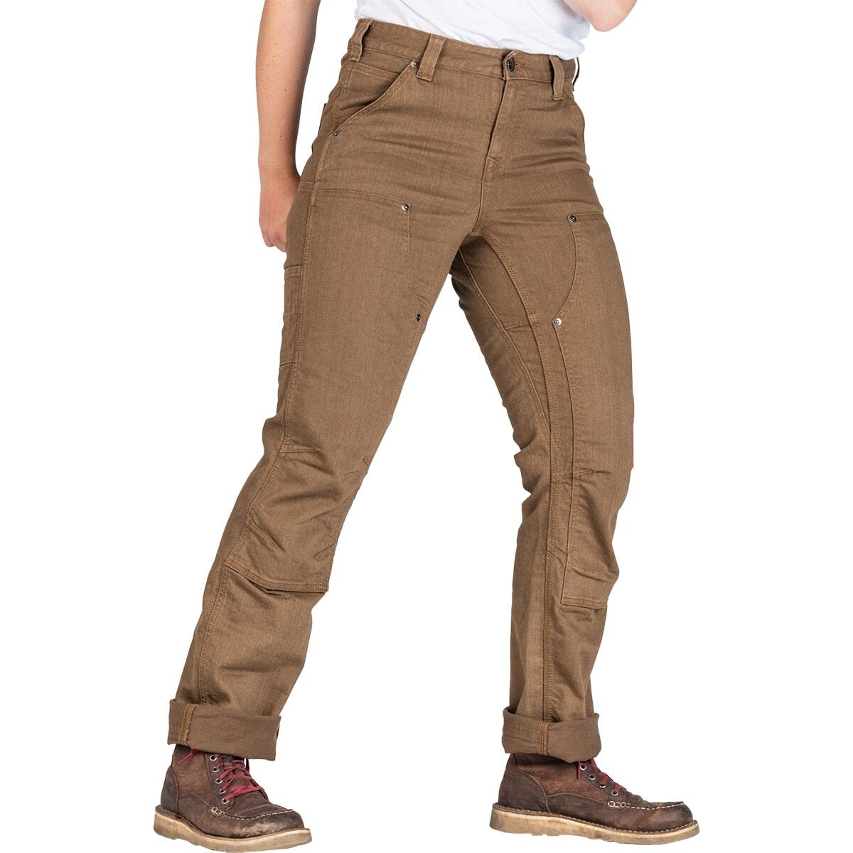 Dovetail Workwear Old School High Rise Pant - Women's Dusty Brown Denim, 0x30