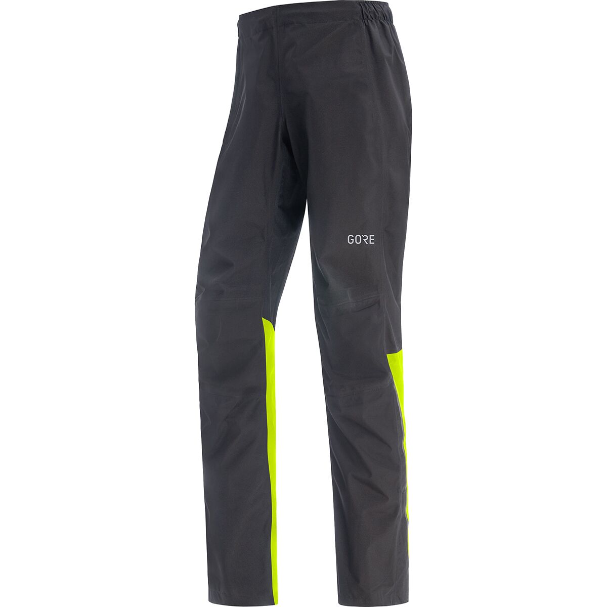 Image of GOREWEAR GORE-TEX Paclite Pant - Men's Black/Neon Yellow, US L/EU XL