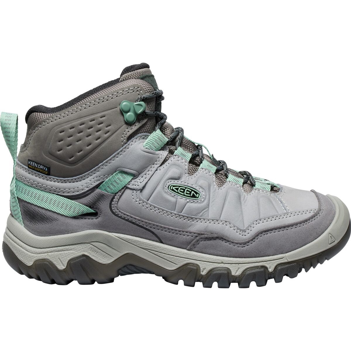 Image of KEEN Targhee IV Mid WP Hiking Boot - Women's Alloy/Granite Green, 8.0