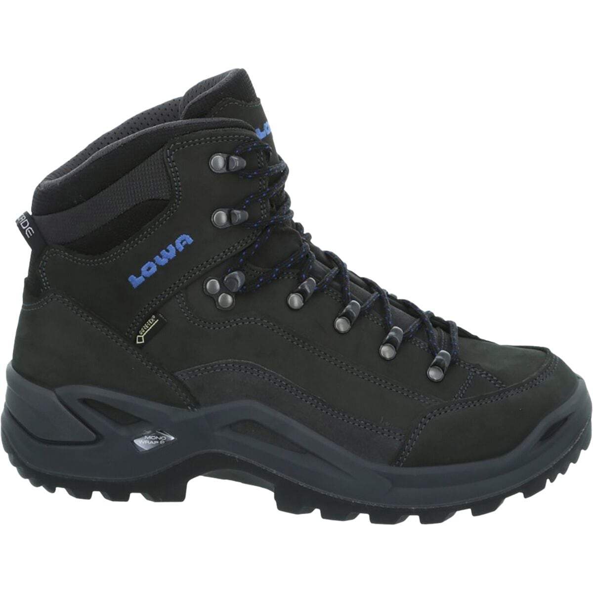 Image of Lowa Renegade GTX Mid Hiking Boot - Men's Anthracite/Blue, 10.5