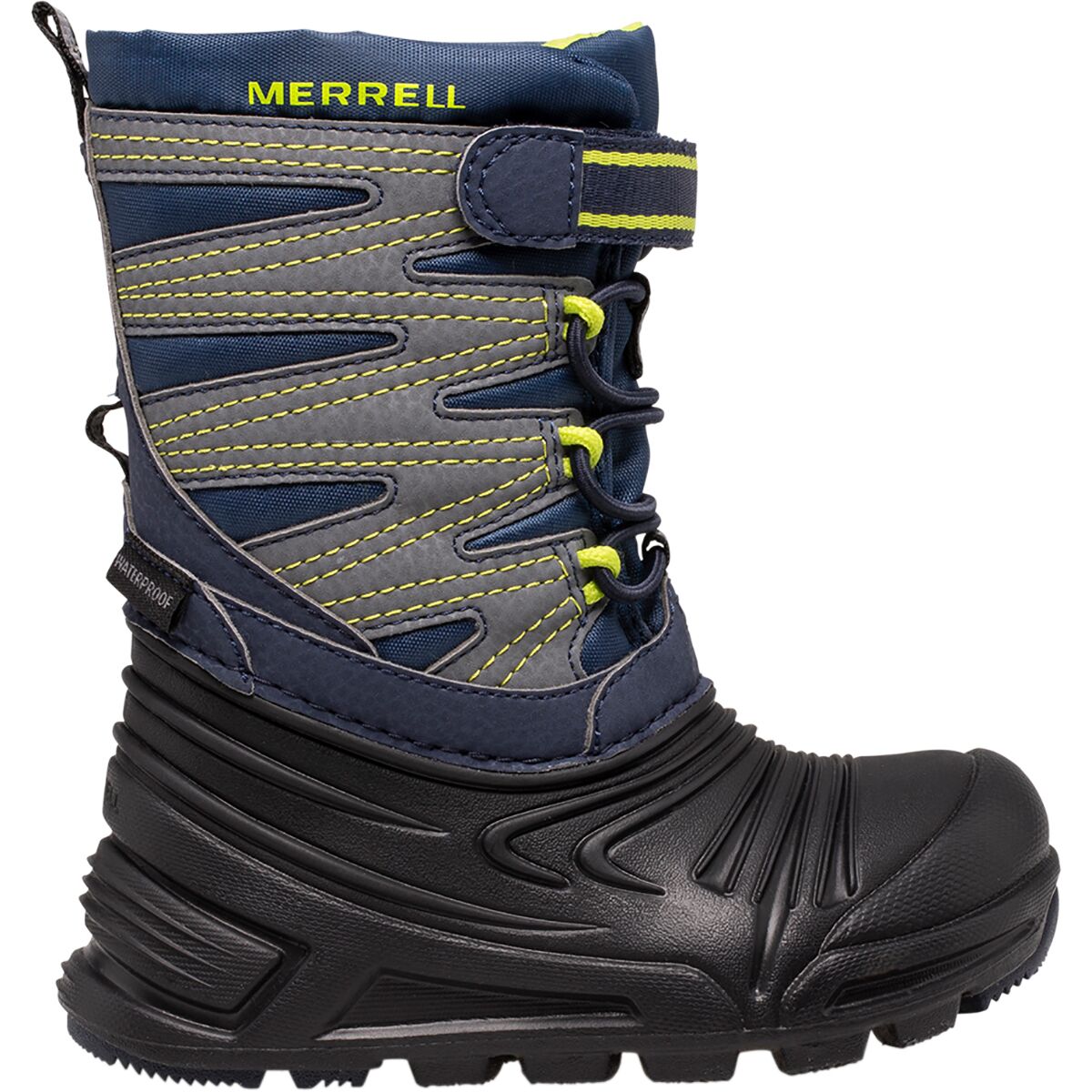 Image of Merrell Snow Quest Lite 3.0 Jr Waterproof Boot - Toddlers' Navy/Black/Grey, 7.0