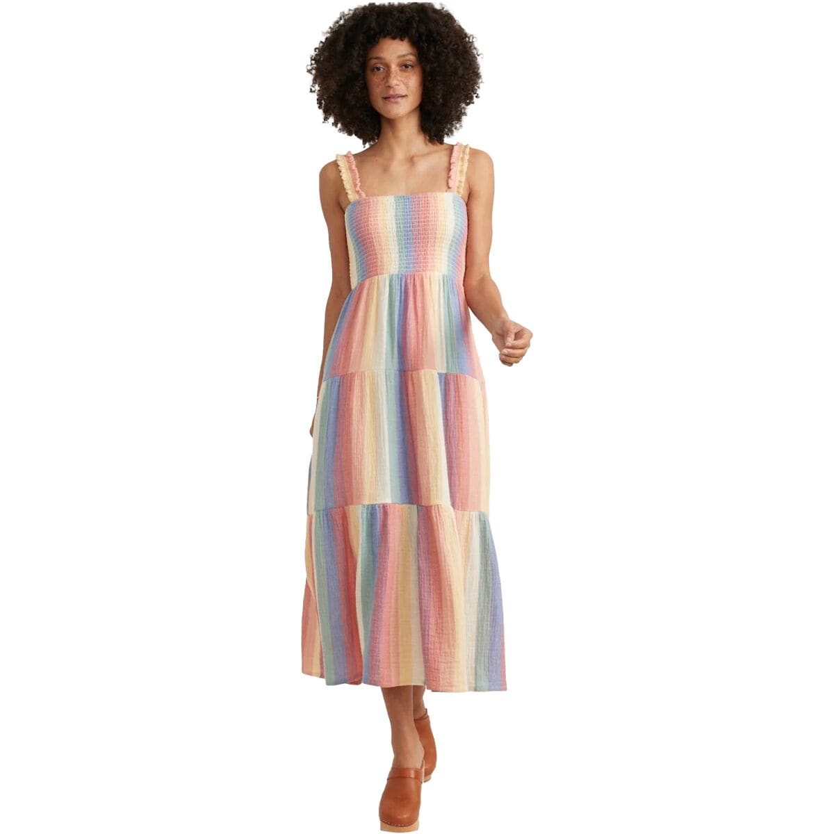 Image of Marine Layer Selene Maxi Double Cloth Dress - Women's