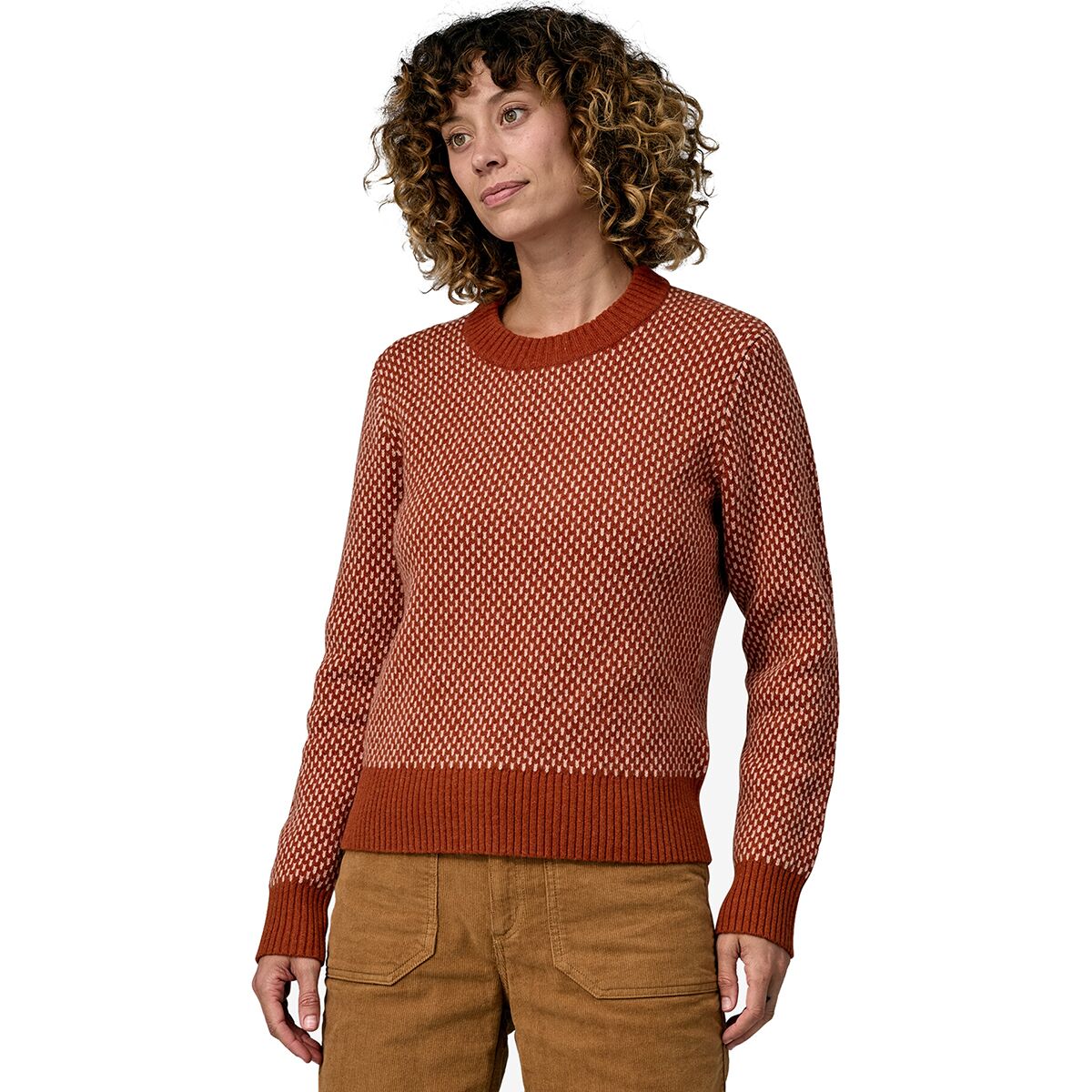 Patagonia Recycled Wool Crewneck Sweater - Women's Ridge / Burl Red M