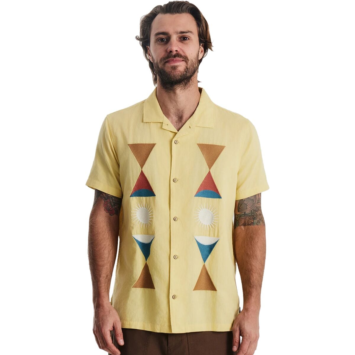 Image of Roark Gonzo Camp Collar Shirt - Men's Sunbeam, S