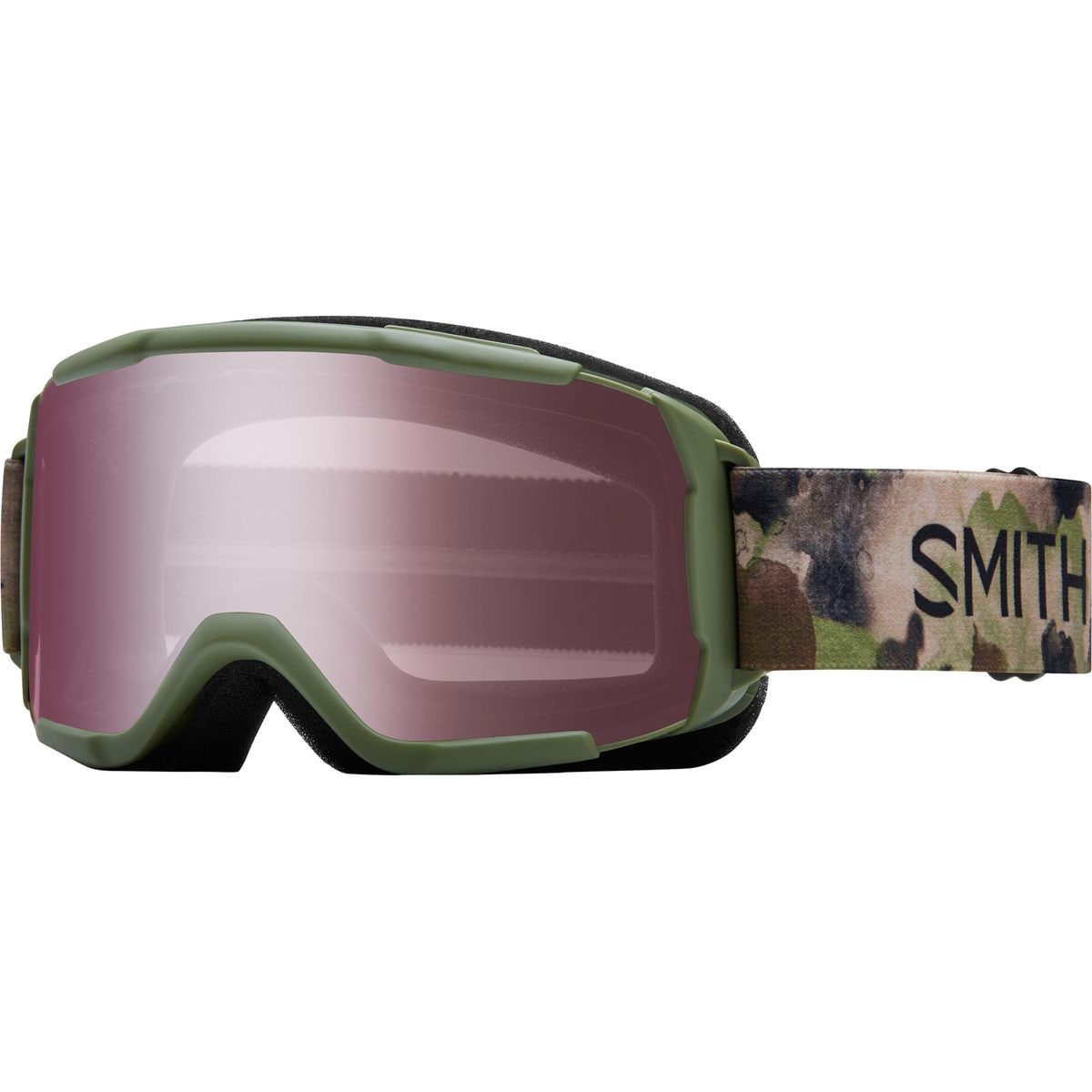 Image of Smith Daredevil OTG Goggles - Kids' Olive Haze/Ignitor Mirror, One Size