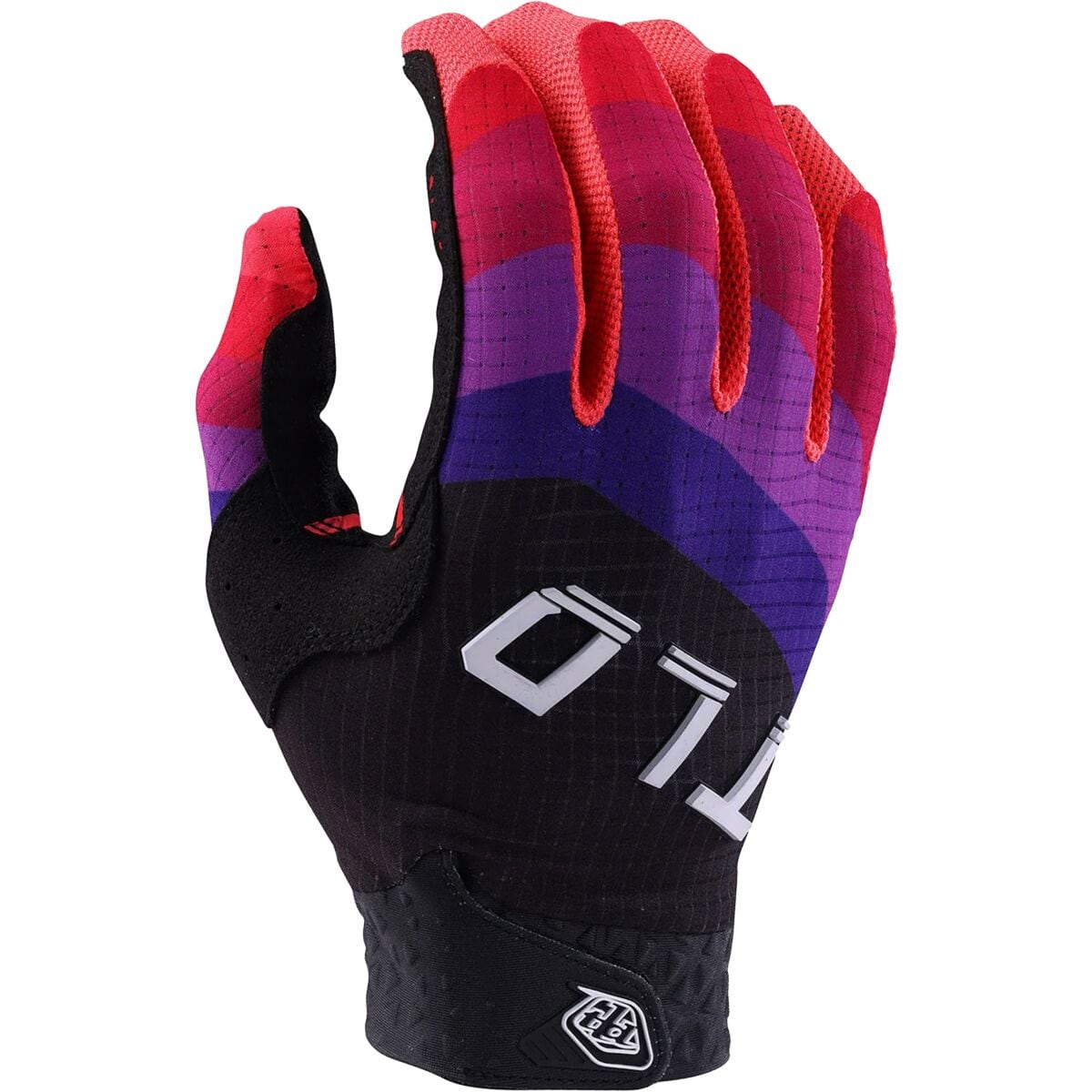 Image of Troy Lee Designs Air Glove - Men's Reverb Black/Glo Red, S