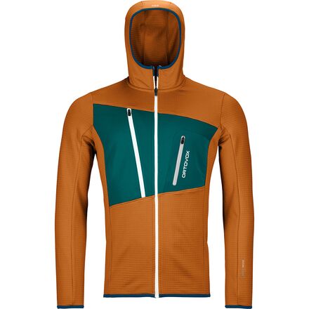 Pittig Pikken Draaien Ortovox Merino Fleece Grid Hooded Jacket - Men's - Clothing