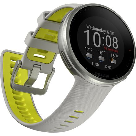 Polar Vantage V2 GPS Watch - Silver/Gray-Lime, M/L for sale online